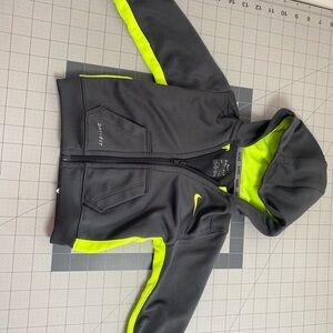 Nike Gray and Neon Yellow Dri-FIT Jacket